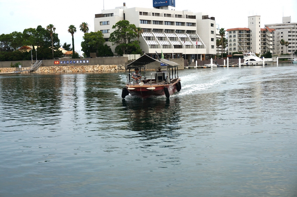 ホテル島花　グラスボート　本館への移動